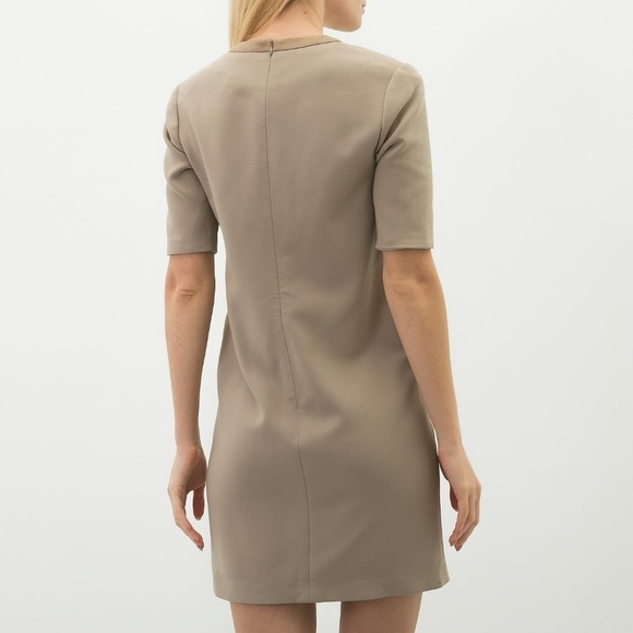 Ralph Lauren Black Label Wool Suede Trim Career Sheath Mini Dress - Picture 2 of 14